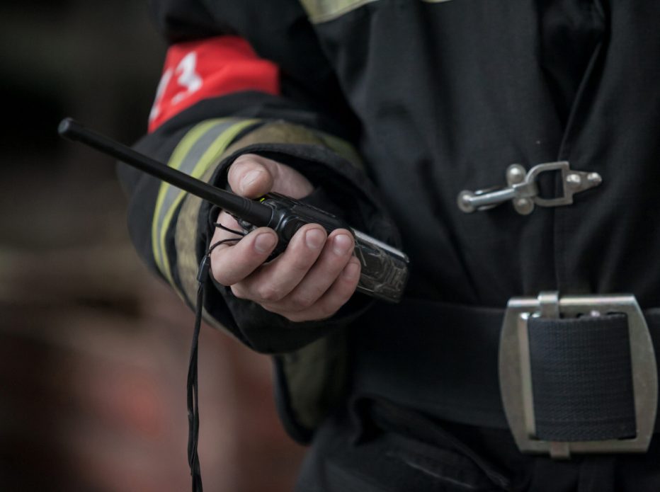 Walkie talkie radios and halt trowels for the fire brigade and the police